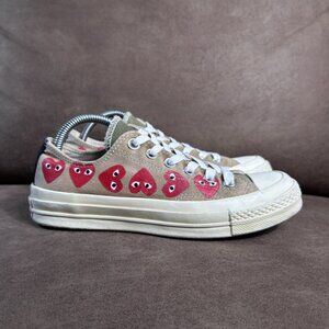 Comme des Garçons PLAY Converse Chuck Taylor All Star Multi Heart LowTop Green 7